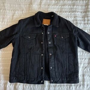 Levi’s Premium Black Trucker Jacket NWOT